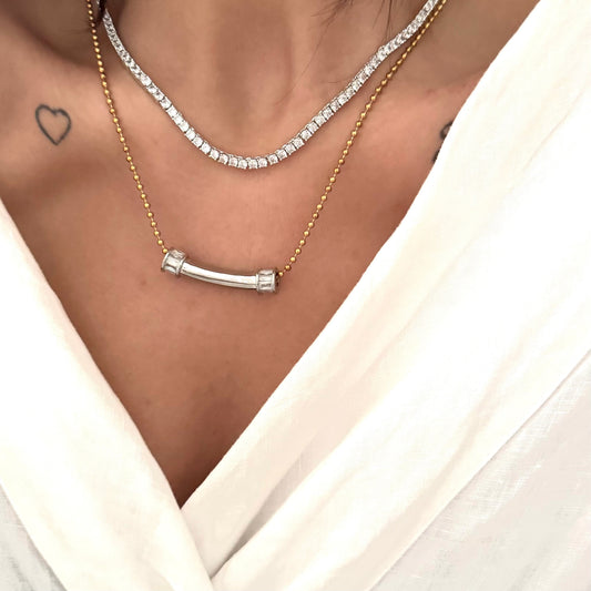 VIP-HALSKETTE SILVER- 14K VERGOLDET