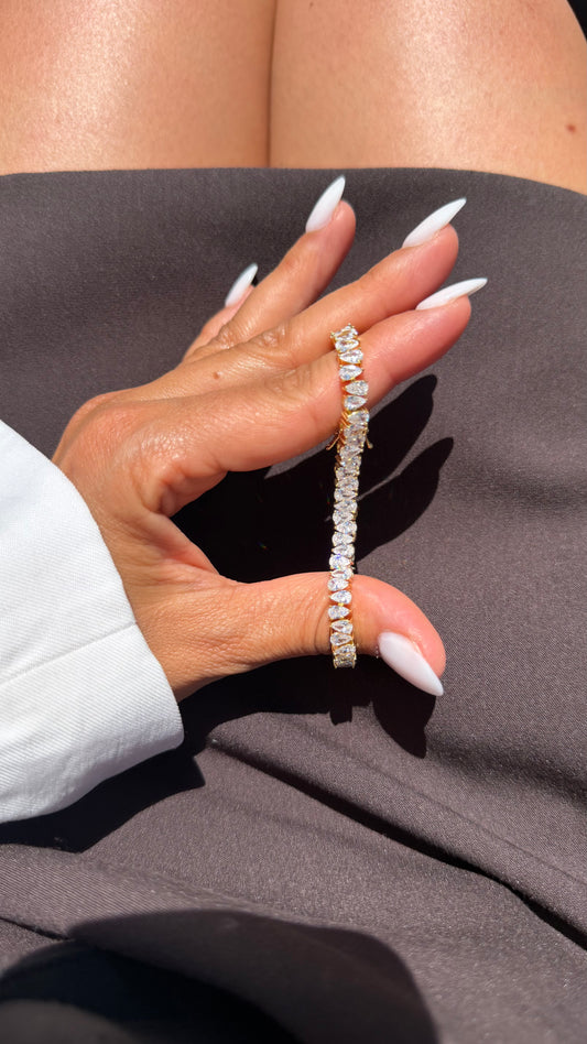 ARMBAND VIP Leya - 14K VERGOLDET