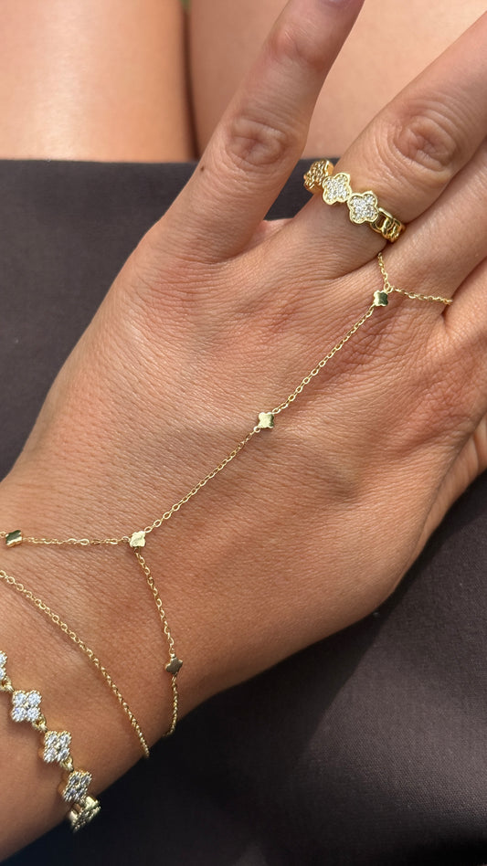 Hand Chain Naz -14K vergoldet