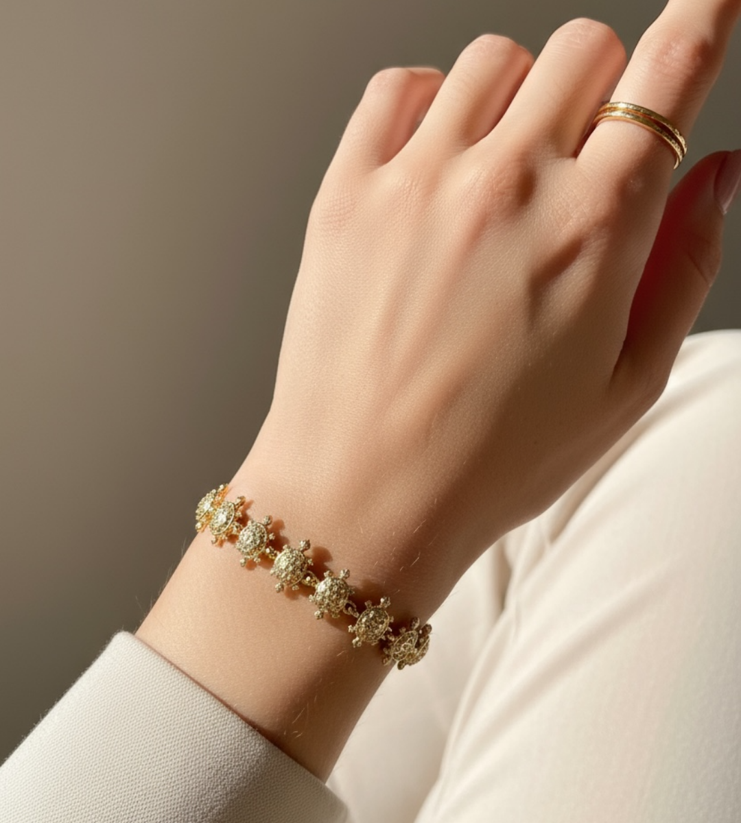 Armband Turtle Charm