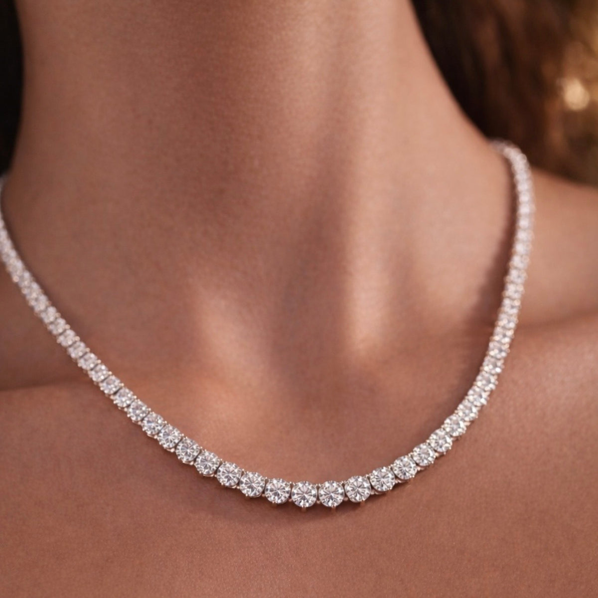 Halskette Silver – Halskette silber mit Zirkonia