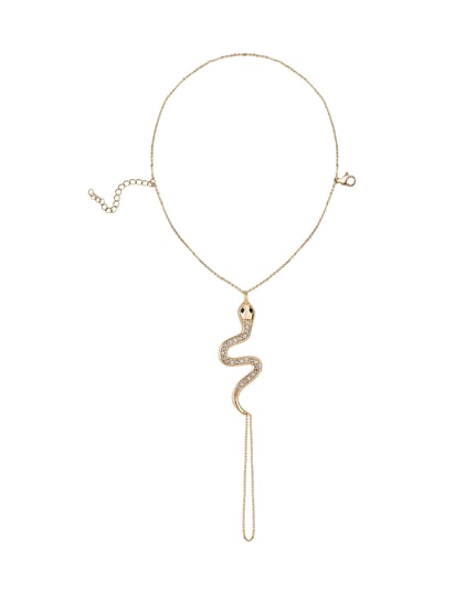 Hand Chain Snake -14K vergoldet
