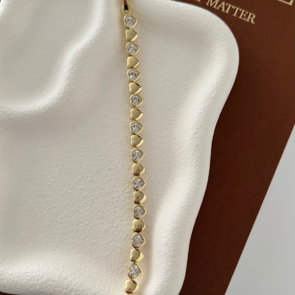 ARMBAND VIP Heart -14K VERGOLDET