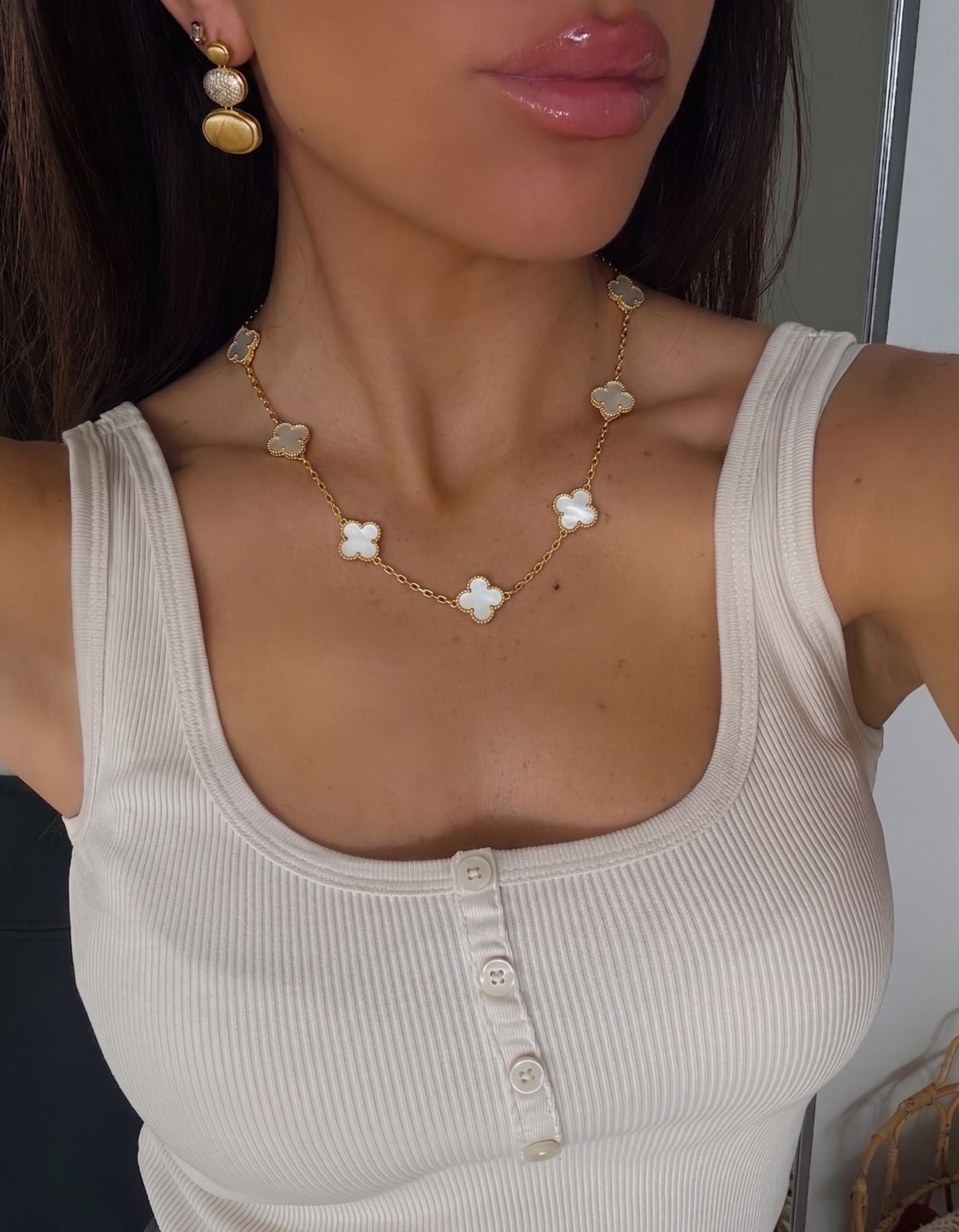 HALSKETTE | WHITE FLOWER