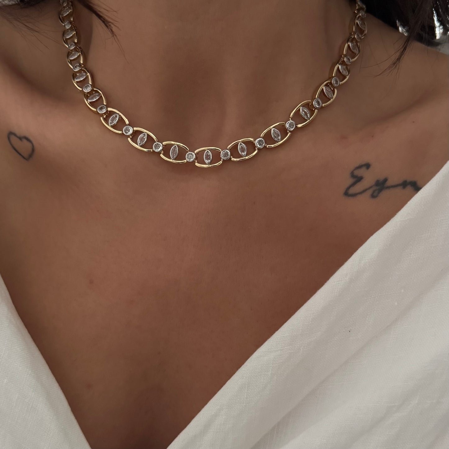 VIP-HALSKETTE GOLD DROP- 14K VERGOLDET