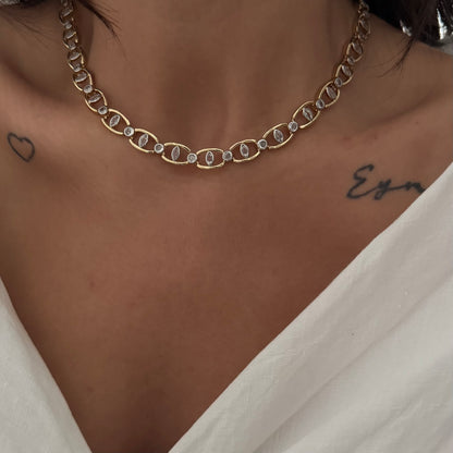 VIP-HALSKETTE GOLD DROP- 14K VERGOLDET