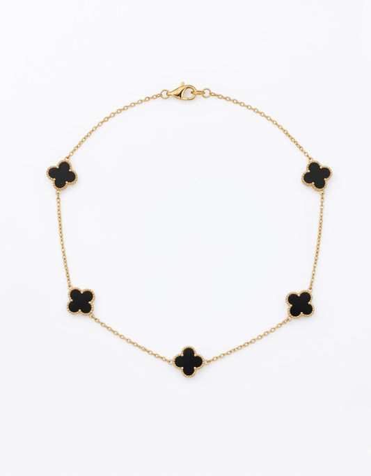 HALSKETTE| BLACK FLOWER