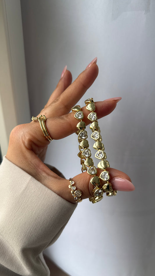 ARMBAND VIP Heart -14K VERGOLDET