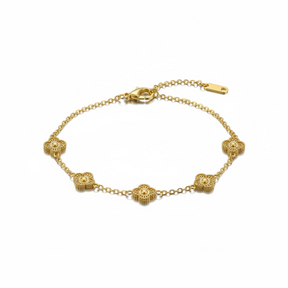 Armband MINI GOLD FLOWER CLOVER