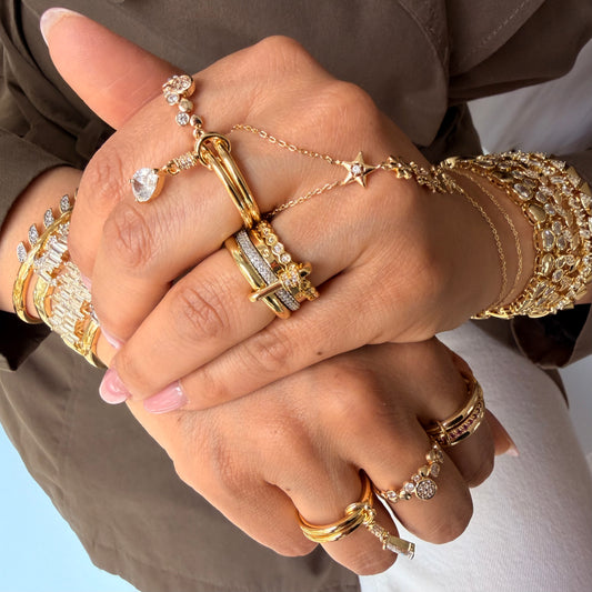 VIP - RING DROP - 14K VERGOLDET