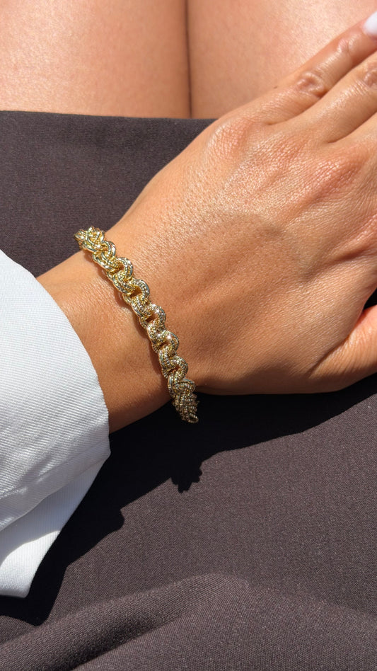 ARMBAND VIP Eliz - 14K VERGOLDET