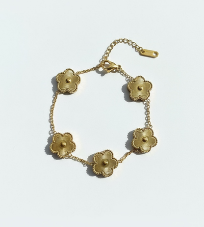 Armband GOLD FLOWER CLOVER