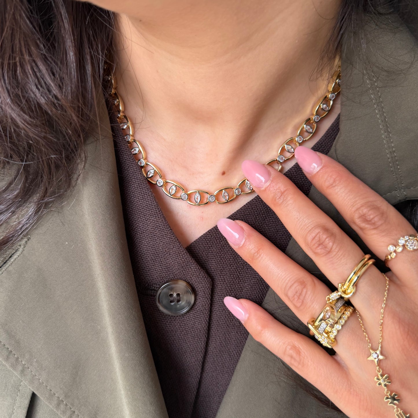 VIP-HALSKETTE GOLD DROP- 14K VERGOLDET