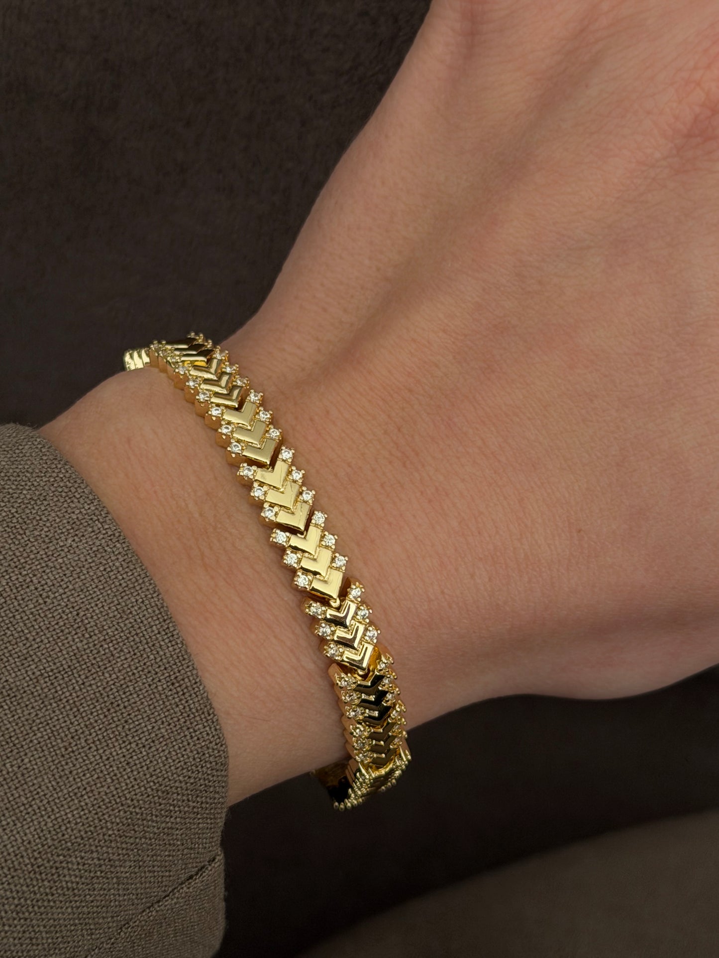ARMBAND VIP Asel - 14K VERGOLDET