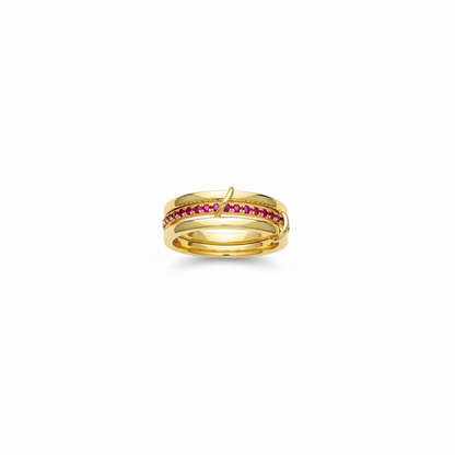 RINGE GOLDEN RUBY LUXE