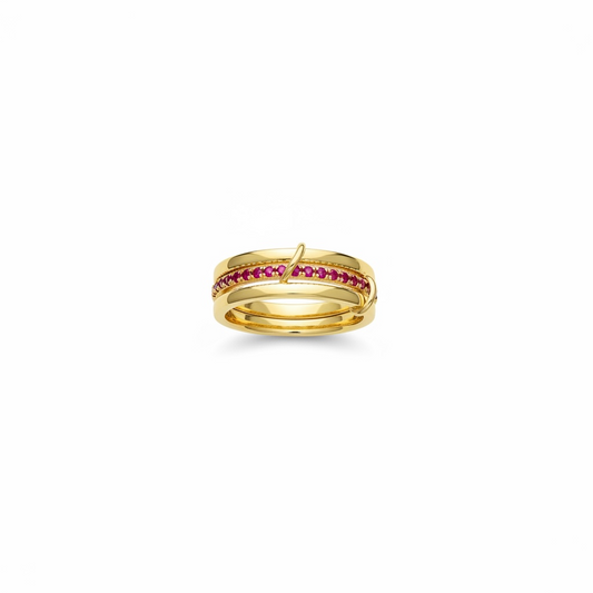 RINGE GOLDEN RUBY LUXE