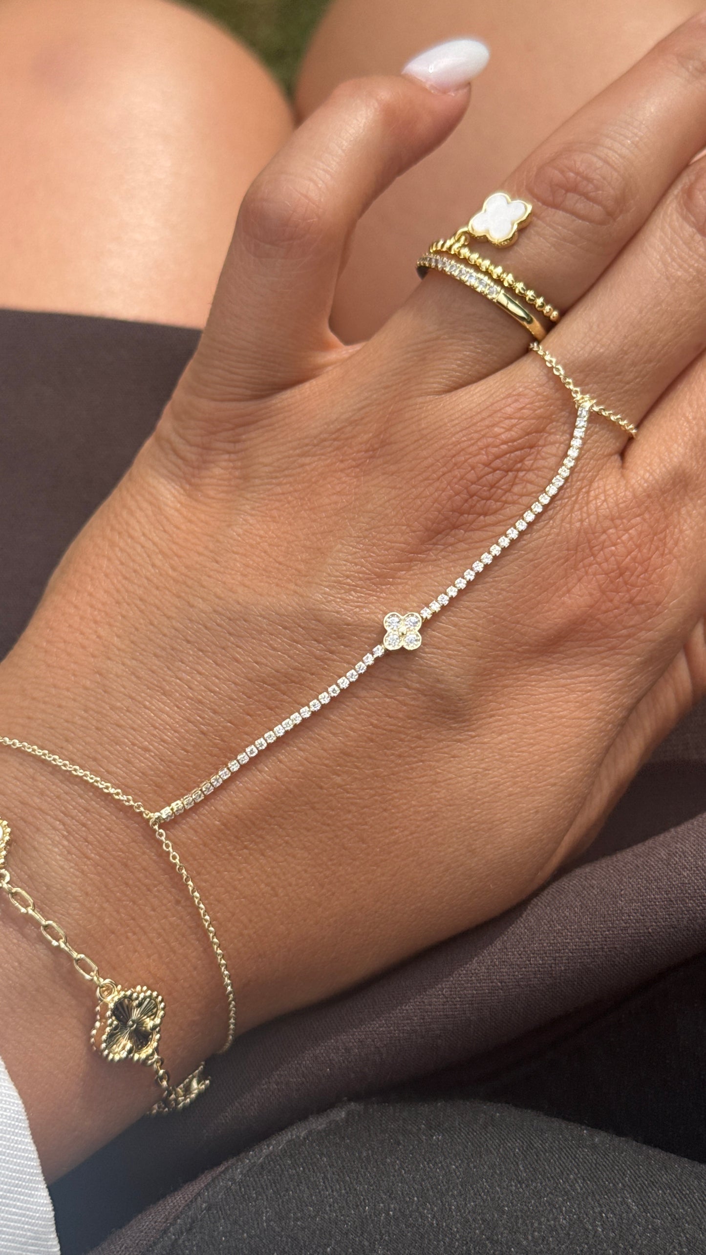 Hand Chain Lale -14K vergoldet