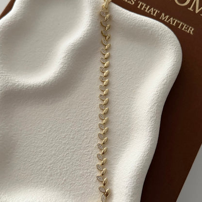 VIP- ARMBAND DAMLA -14K VERGOLDET