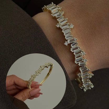 VIP - ARMREIFEN LEAF SHINE -14K VERGOLDET
