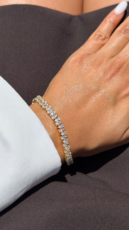 ARMBAND VIP Leya - 14K VERGOLDET