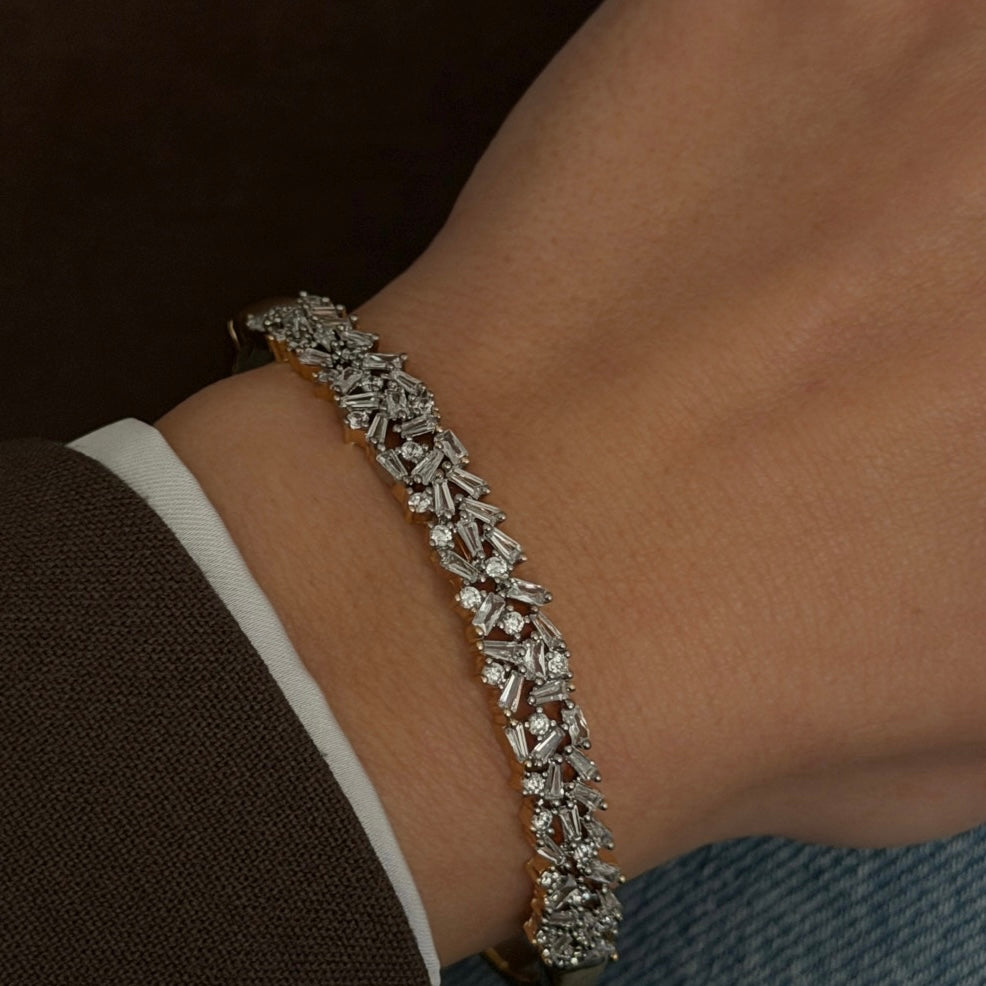 VIP - ARMREIFEN STONE SHINE -14K VERGOLDET
