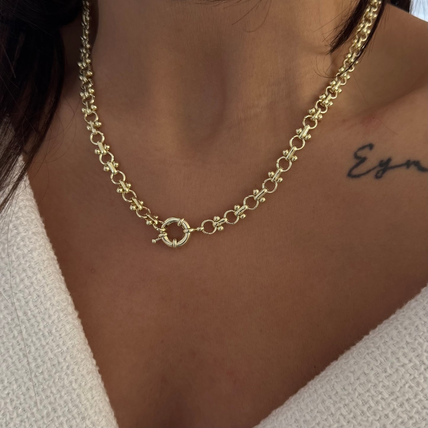 VIP-HALSKETTE CEVIL EYE - 14K VERGOLDET