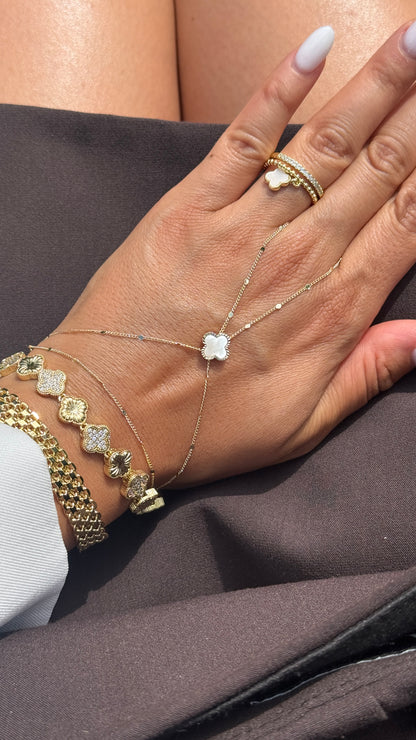 Hand Chain Günes -14K vergoldet