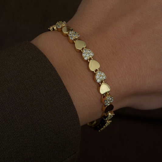 ARMBAND VIP Heart -14K VERGOLDET