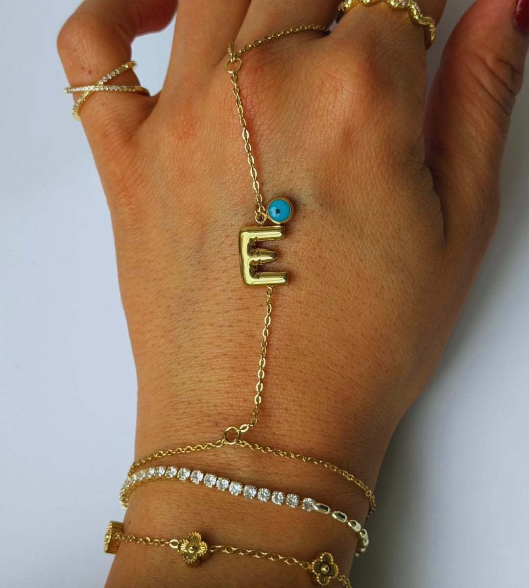 Hand Chain Personalized -14K vergoldet
