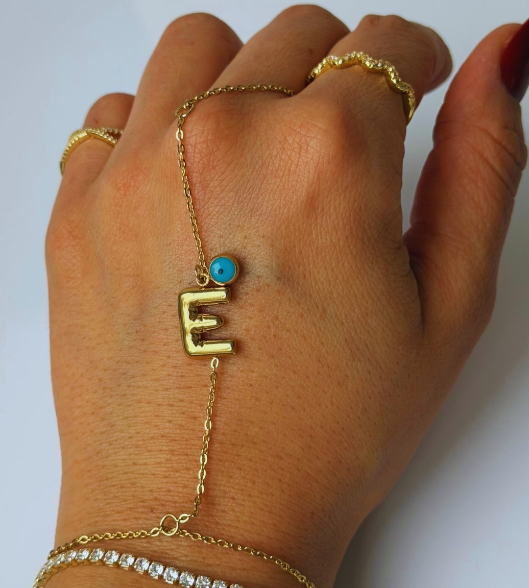 Hand Chain Personalized -14K vergoldet