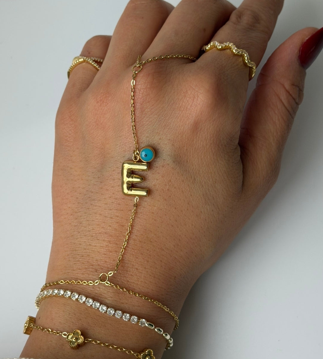 Hand Chain Personalized -14K vergoldet