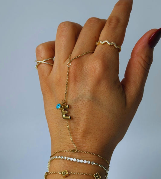 Hand Chain Personalized -14K vergoldet