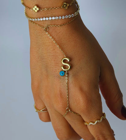 Hand Chain Personalized -14K vergoldet