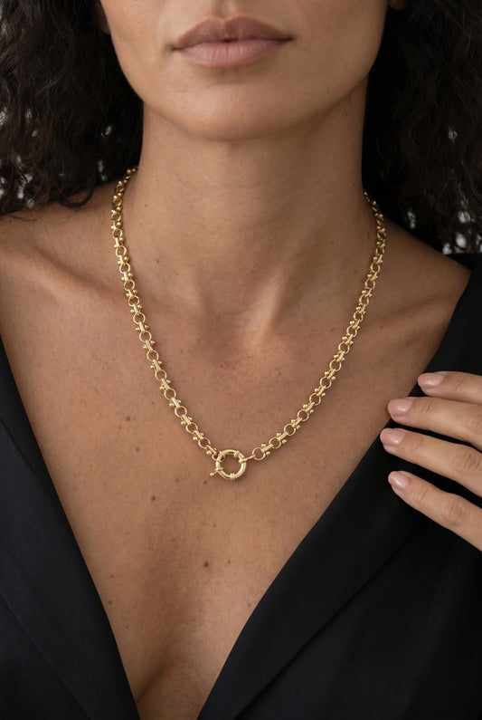 VIP-HALSKETTE CEVIL EYE - 14K VERGOLDET