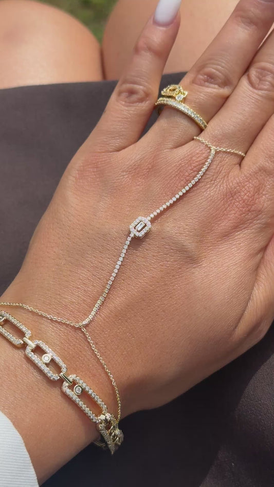 Hand Chain Narin -14K vergoldet