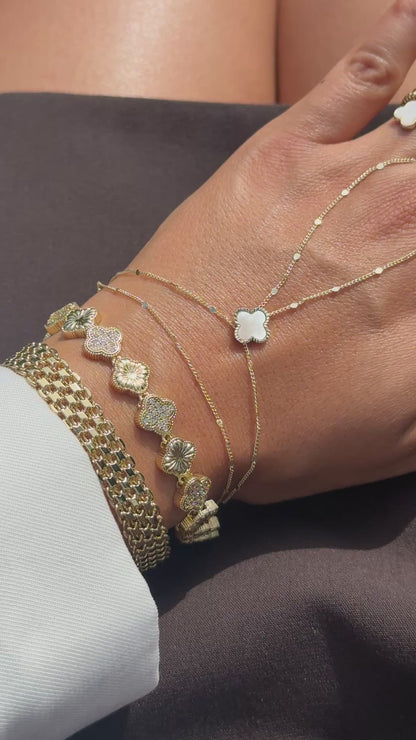 Hand Chain Günes -14K vergoldet