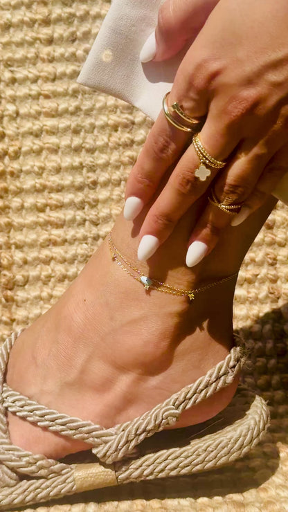 Evil Eye Fußkette