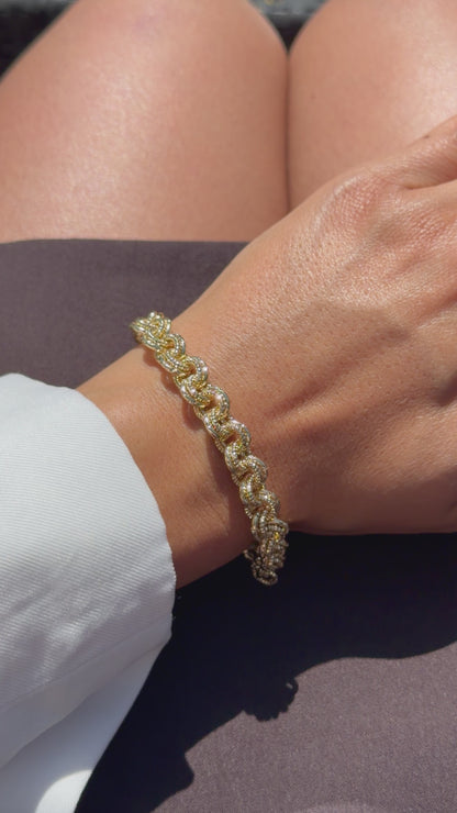ARMBAND VIP Eliz - 14K VERGOLDET