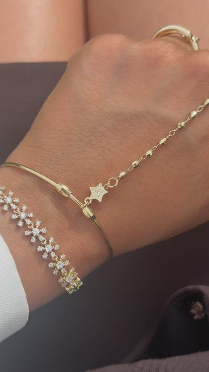 Hand Chain Asalet -14K vergoldet